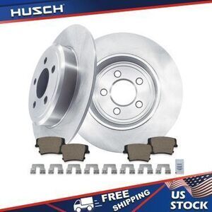 For Dodge Charger 2006 - 2020 Brake Disc Rotors Ceramic Brake Pads Rear Kit.